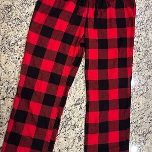 Old Navy Men’s Size Large Red & Black Gingham Pajama Pants